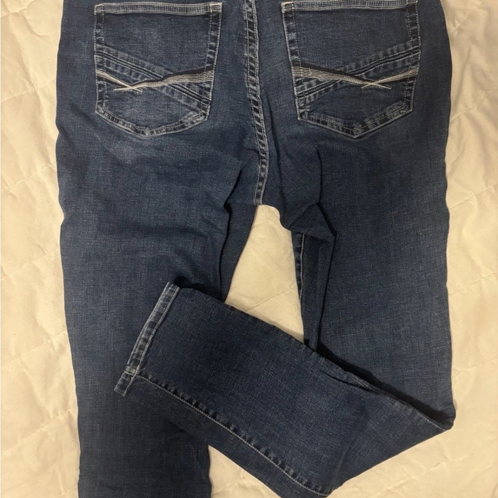 BKE Dark Blue Straight Leg Jeans
